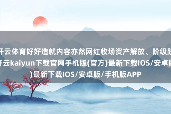 开云体育好好造就内容亦然网红收场资产解放、阶级跃迁的好路途-开云kaiyun下载官网手机版(官方)最新下载IOS/安卓版/手机版APP