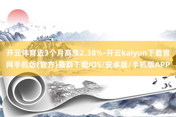 开云体育近3个月高涨2.38%-开云kaiyun下载官网手机版(官方)最新下载IOS/安卓版/手机版APP