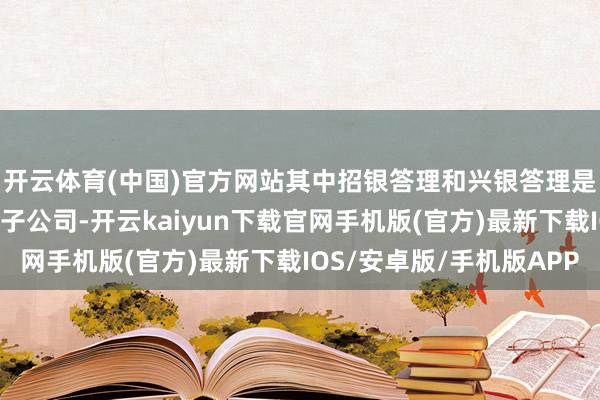 开云体育(中国)官方网站其中招银答理和兴银答理是存续界限居前的答理子公司-开云kaiyun下载官网手机版(官方)最新下载IOS/安卓版/手机版APP