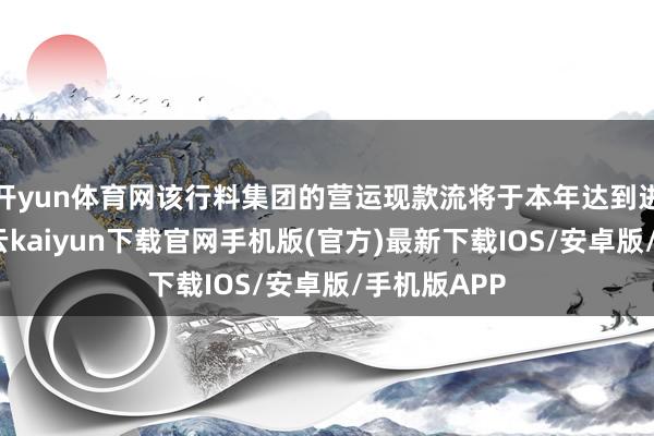开yun体育网该行料集团的营运现款流将于本年达到进出均衡-开云kaiyun下载官网手机版(官方)最新下载IOS/安卓版/手机版APP
