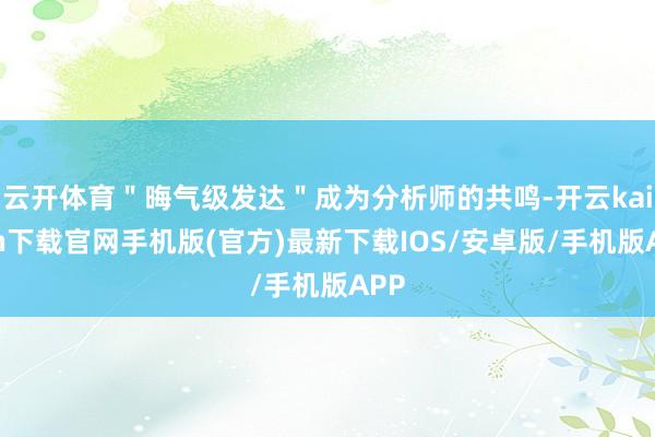 云开体育＂晦气级发达＂成为分析师的共鸣-开云kaiyun下载官网手机版(官方)最新下载IOS/安卓版/手机版APP